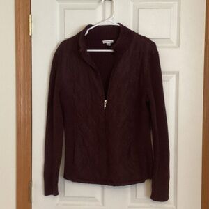 Croft & Barrow Maroon Cardigan Sweater
